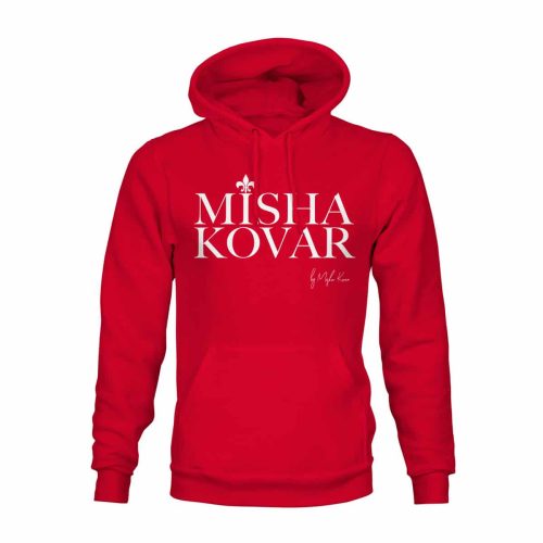 Hoodie Unisex Misha Kovar Logo rot