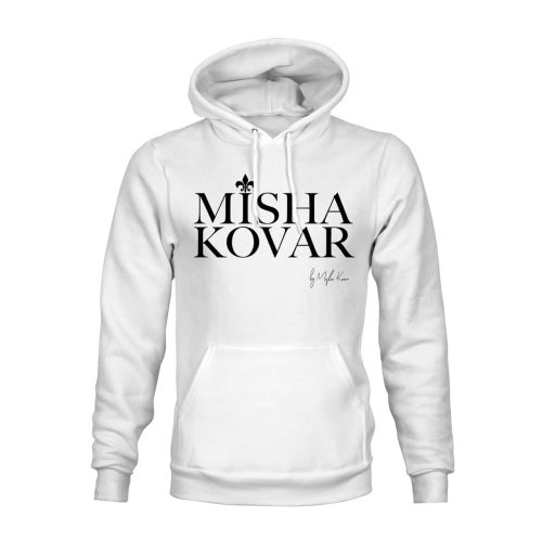 Hoodie Unisex Misha Kovar Logo weiß