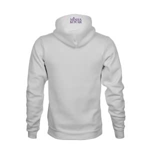 Hoodie Unisex Misha Kovar Nichtverzagenkrönchentragen weiß