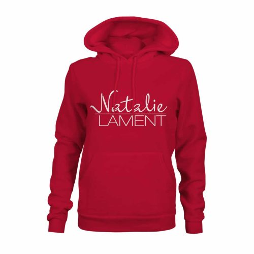 Hoodie Damen Natalie Lament rot