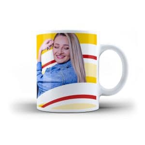 Tasse Natalie Lament Foto Motiv gelb