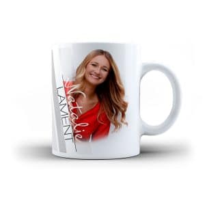 Tasse Natalie Lament Foto Motiv rot