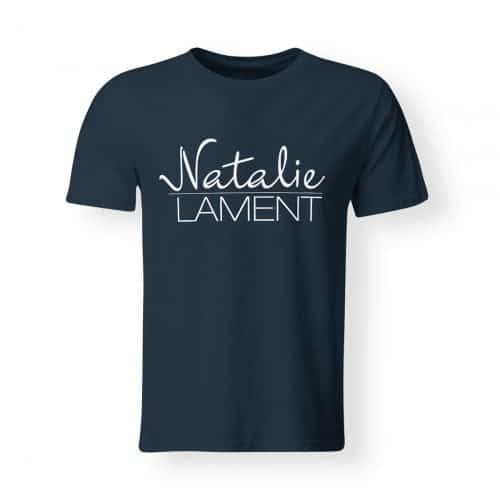 T-Shirt Natalie Lament Logo weiß