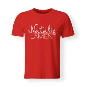 T-Shirt Natalie Lament Logo rot