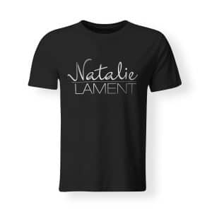 T-Shirt Natalie Lament Logo schwarz