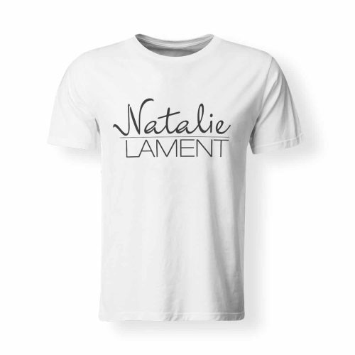 T-Shirt Natalie Lament Logo weiß