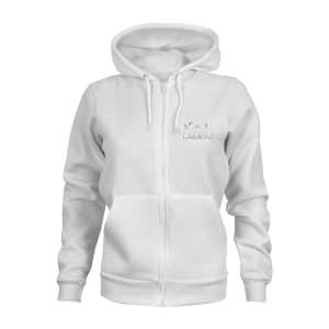 ZIP Hoodie Damen Natalie Lament weiß