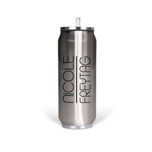 Nicole Freytag Thermodose Edelstahl silber Logo