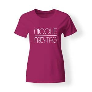T-Shirt Damen Nicole Freytag Logo pink