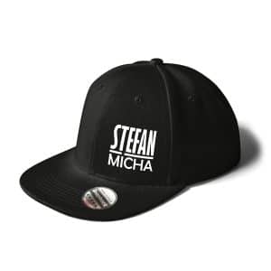 Cap Snapback Stefan Micha Logo schwarz