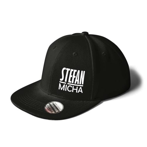 Cap Snapback Stefan Micha Logo schwarz