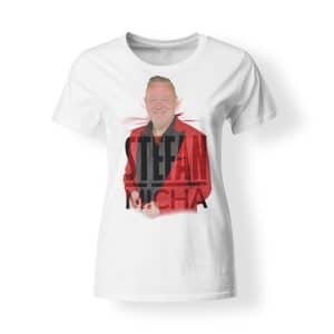 T-Shirt Stefan Micha Damen Fotomotiv rot