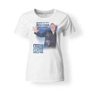 T-Shirt Stefan Micha Damen Fotomotiv Einmal zu den Sternen und zurück