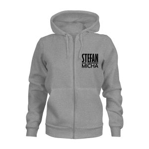 ZIP Hoodie Damen Stefan Micha Grau