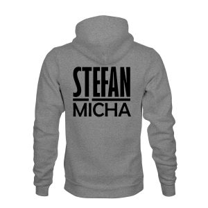ZIP Hoodie Herren Stefan Micha Grau