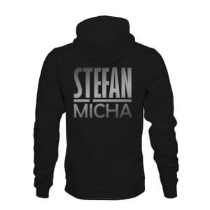 ZIP Hoodie Herren Stefan Micha schwarz