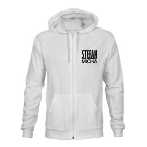 ZIP Hoodie Herren Stefan Micha weiß