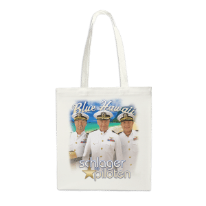 schlagerpiloten stofftasche blue hawaii
