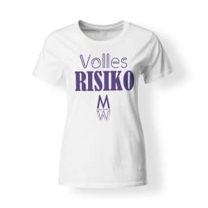 T-Shirt Marie Winter Volles Risiko Damen weiß