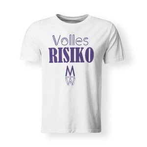 T-Shirt Marie Winter Volles Risiko Herren weiß