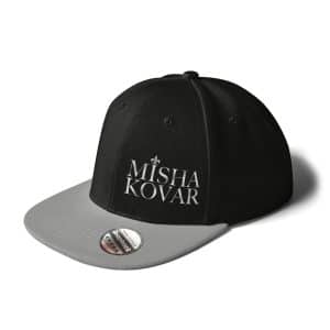 Cap Snapback Misha Kovar grau schwarz