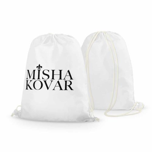 Rucksack Misha Kovar weiß Logo