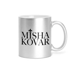 Misha Kovar Tasse Silber glitzer
