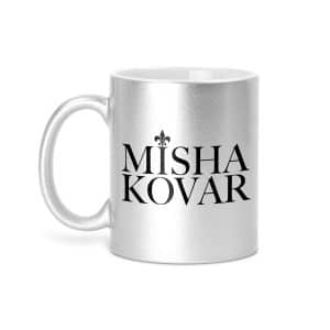 Misha Kovar Tasse silber glitzer