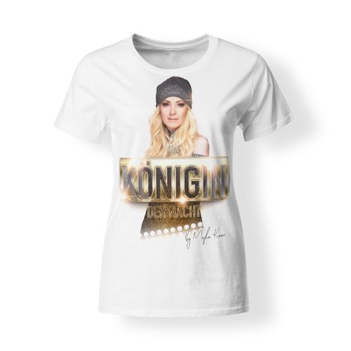 Misha Kovar T-Shirt Damen Königin der Nacht Foto weiß