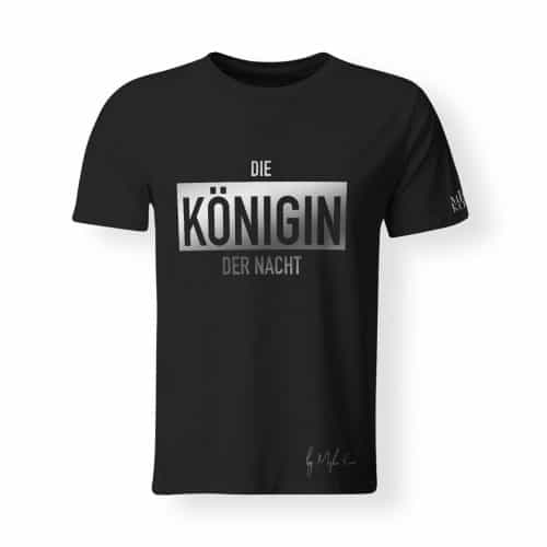 Misha Kovar T-Shirt Herren Königin der Nacht Logo schwarz