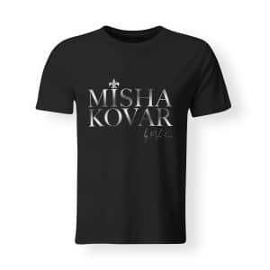 Misha Kovar T-Shirt Herren Logo schwarz