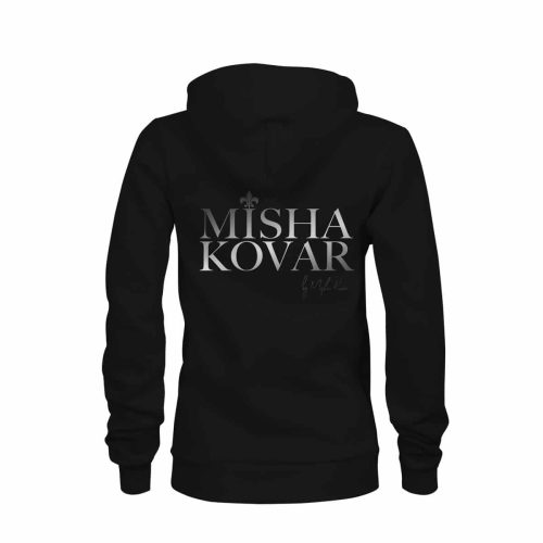 ZIP Hoodie Damen Misha Kovar Logo schwarz