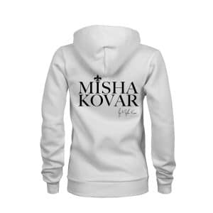 ZIP Hoodie Damen Misha Kovar Logo weiß