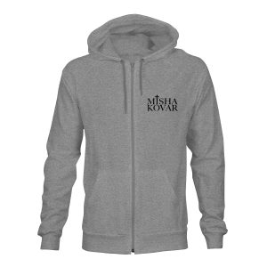 ZIP Hoodie Unisex Misha Kovar grau