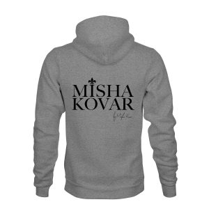 ZIP Hoodie Unisex Misha Kovar grau
