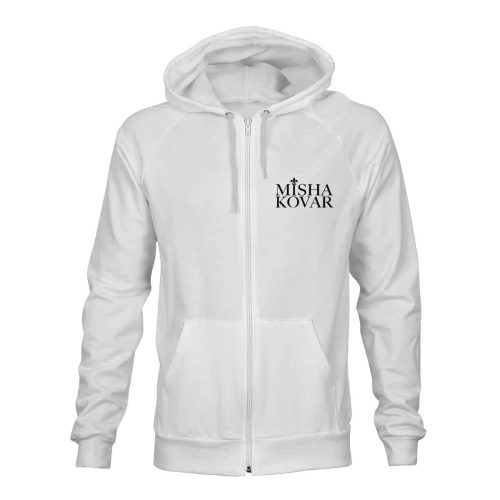 ZIP Hoodie Unisex Misha Kovar weiß
