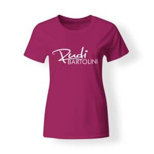 T-Shirt Damen Rudi Bartolini Logo pink
