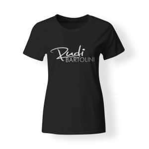 T-Shirt Damen Rudi Bartolini Logo schwarz