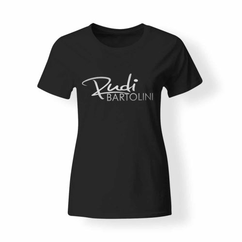 T-Shirt Damen Rudi Bartolini Logo schwarz