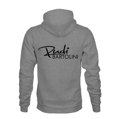 ZIP Hoodie Herren Unisex Rudi Bartolini grau