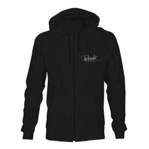 ZIP Hoodie Herren Unisex Rudi Bartolini schwarz