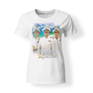 T-Shirt Schlagerpiloten Damen Blue Hawaii