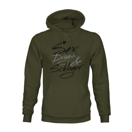 Hoodie Sex Drugs & Schlager 2.0 khaki