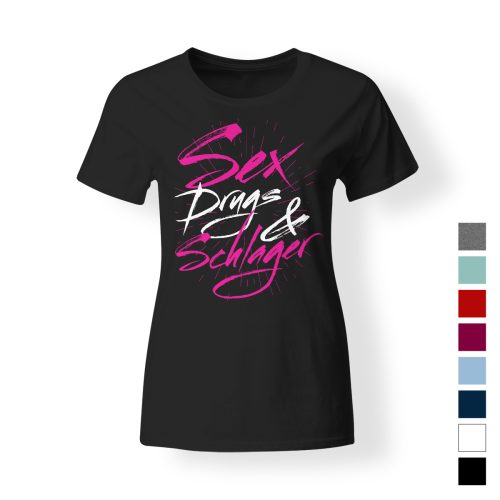 sex dugs schlager t-shirt damen verschiedene farben