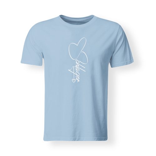 T-Shirt Schlager Signature hellblau