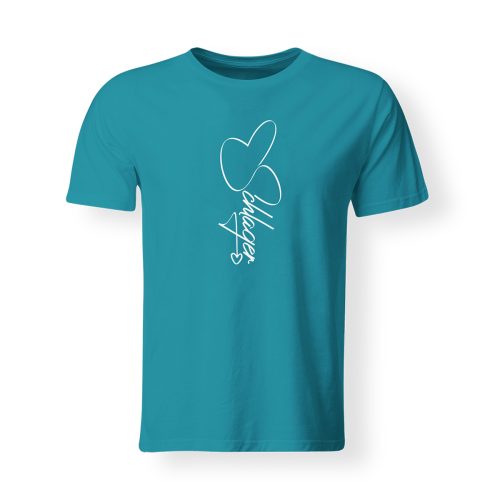 T-Shirt Schlager Signature türkis