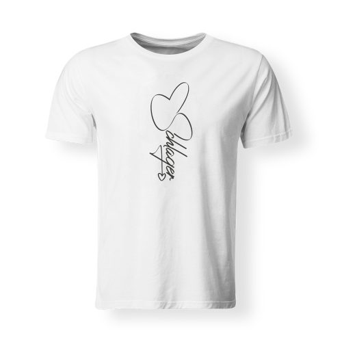 T-Shirt Schlager Signature weiß