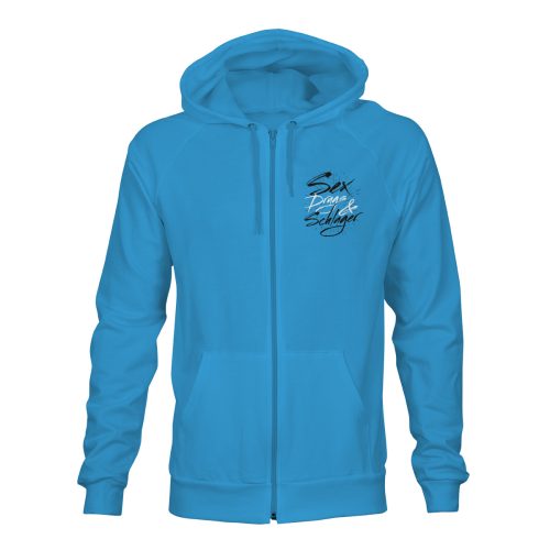 zip hoodie sex drugs schlager blau