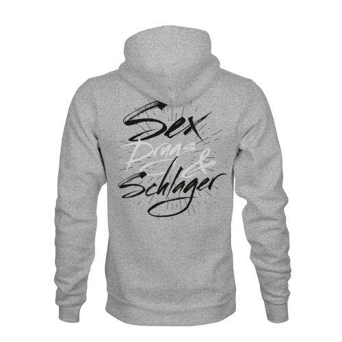 zip hoodie sex drugs schlager grau