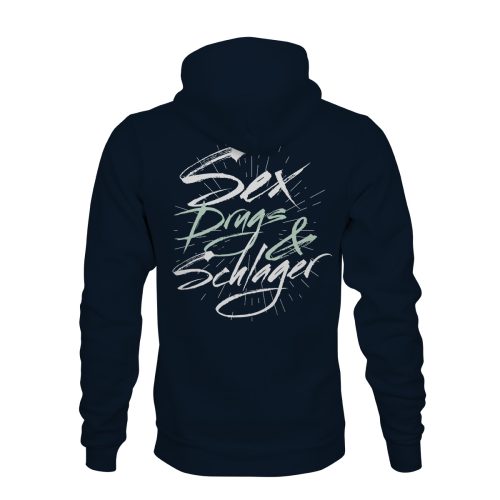 zip hoodie sex drugs schlager navy